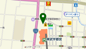 アフタヌーンティー・リビング  東武百貨店宇都宮店の地図画像