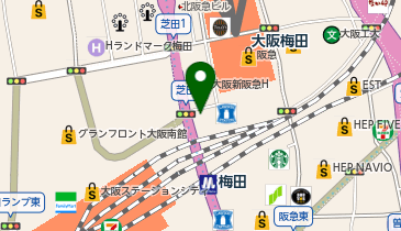 アフタヌーンティー・リビング  阪急三番街の地図画像