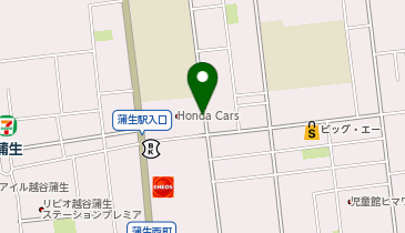 Honda EveryGo HC埼玉 南越谷店ステーションの地図画像