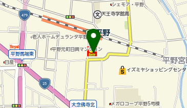Honda EveryGo AP平野駅前ステーションの地図画像