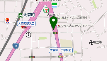 Honda EveryGo 大森町駅ステーション(ガリシア大森East駐車場)の地図画像