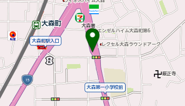 Honda EveryGo 大森町駅ステーション(ガリシア大森East駐車場)の地図画像