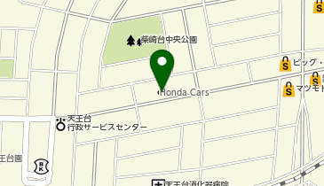 Honda EveryGo HC千葉 天王台店ステーションの地図画像