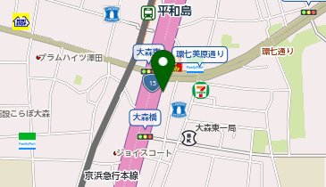 やさしいカーシェア コスモ石油セルフピュア大森SSの地図画像