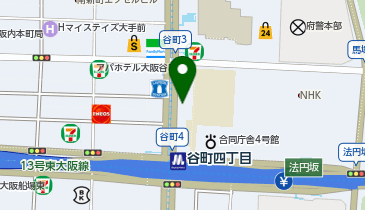オーダースーツSADA 大阪谷町店の地図画像