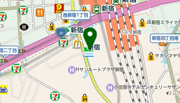 オーダースーツSADA 新宿南口店の地図画像