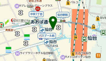 オーダースーツSADA 仙台駅前店の地図画像