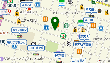 オーダースーツSADA 広島並木通り店の地図画像