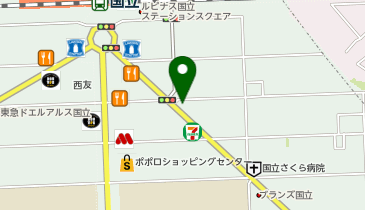 靴専科 国立店の地図画像