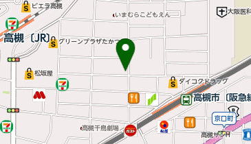 靴専科 高槻店の地図画像