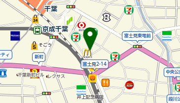 靴専科 千葉富士見店の地図画像