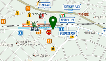 靴専科 荻窪店の地図画像