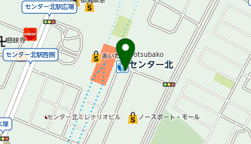 靴専科 センター北店の地図画像