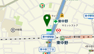 靴専科 東中野店の地図画像