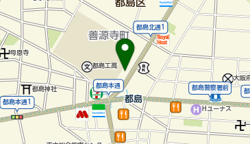 靴専科 都島店の地図画像