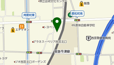 靴専科 西宮北口店の地図画像