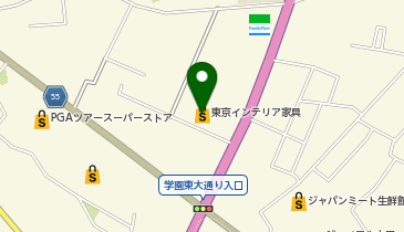 東京インテリア家具 荒川沖店の地図画像