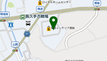 東京インテリア家具 長久手店の地図画像