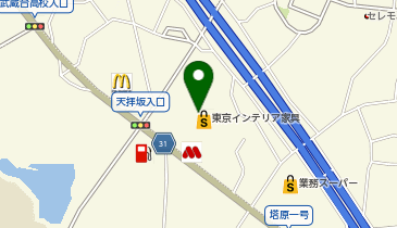 東京インテリア家具 筑紫野店の地図画像