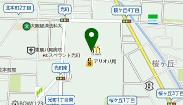 ポムの樹Jr. アリオ八尾店の地図画像