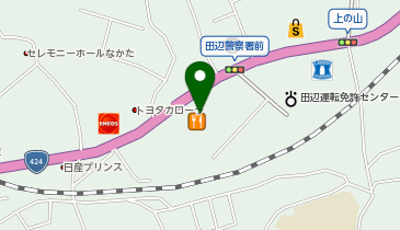 理容cut-A 田辺店の地図画像