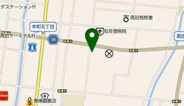 理容cut-A 高田店の地図画像