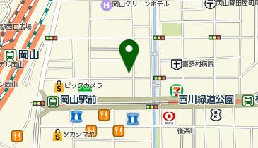 理容cut-A 岡山店の地図画像