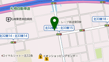 新道東駅接骨院の地図画像