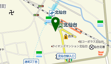 北仙台駅前接骨院の地図画像