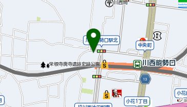 川西能勢口駅西口接骨院の地図画像