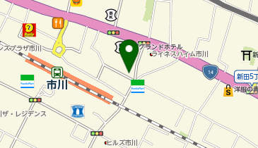 市川げんき整骨院の地図画像