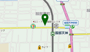 服部天神駅前接骨院の地図画像