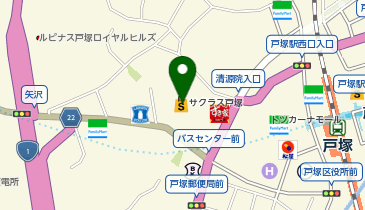 リラックス サクラス戸塚店の地図画像