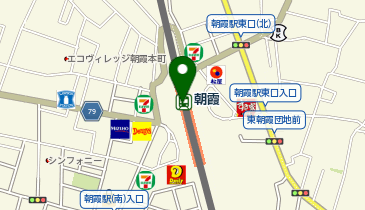 朝霞エキナカ整骨院の地図画像