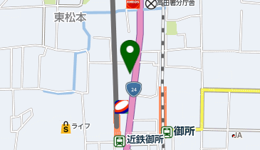 得得うどん 御所店の地図画像