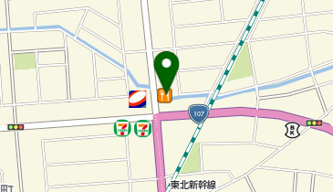 得得うどん 北上店の地図画像