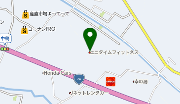 得得うどん 岩出中島店の地図画像