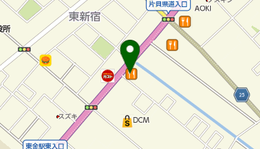 ステーキ宮 東金店の地図画像
