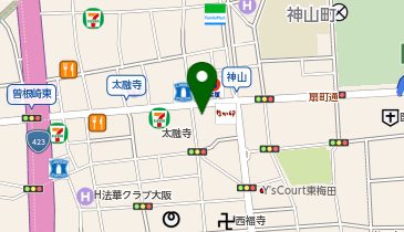 資格の大原 梅田校の地図画像