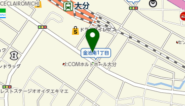 資格の大原 大分校の地図画像