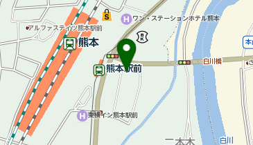 資格の大原 熊本校の地図画像