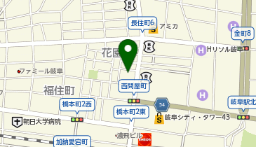 資格の大原 岐阜校の地図画像