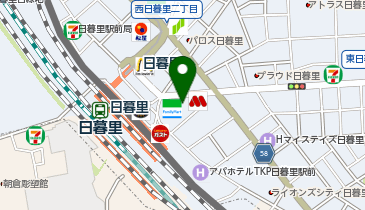 カラオケルーム歌広場 日暮里店の地図画像