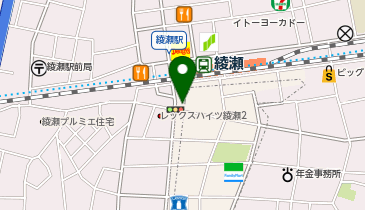 カラオケルーム歌広場 綾瀬店の地図画像