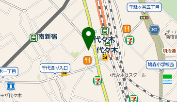 カラオケルーム歌広場 代々木店の地図画像