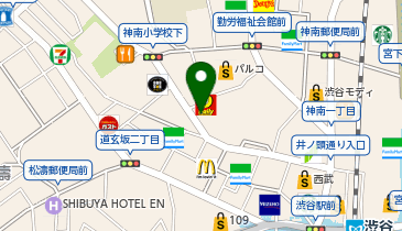 カラオケルーム歌広場 渋谷宇田川交番前店の地図画像