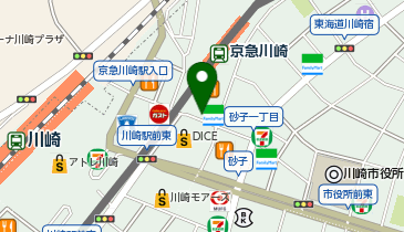 カラオケルーム歌広場 京急川崎駅前店の地図画像