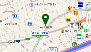 カラオケルーム歌広場 渋谷道玄坂店の地図画像