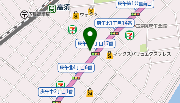 chocoZAP(チョコザップ) 庚午北の地図画像