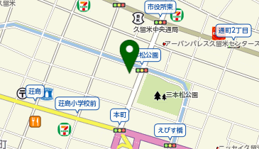 chocoZAP(チョコザップ) 久留米中央町の地図画像